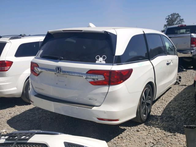 5FNRL6H97JB034766 - 2018 HONDA ODYSSEY EL WHITE photo 4