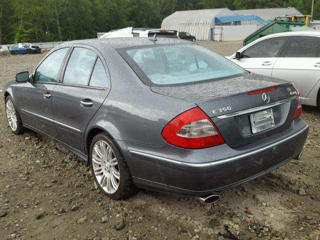 WDBUF87X28B281542 - 2008 MERCEDES-BENZ E 350 4MAT GRAY photo 3