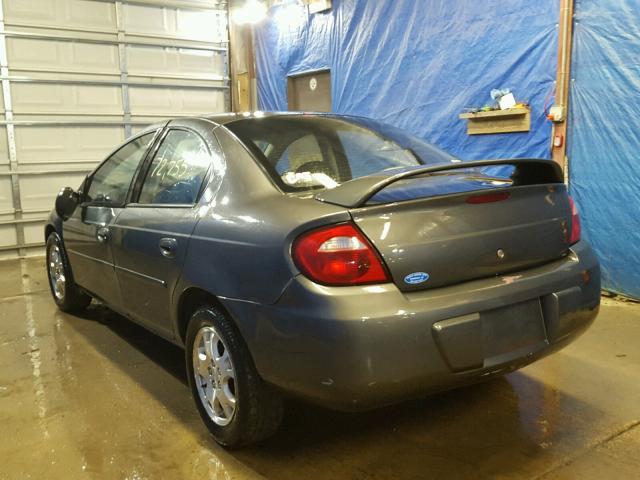 1B3ES56C83D250664 - 2003 DODGE NEON SXT GRAY photo 3