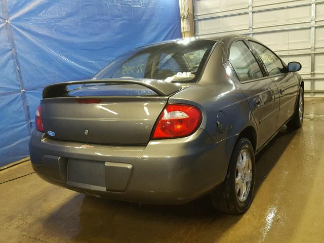 1B3ES56C83D250664 - 2003 DODGE NEON SXT GRAY photo 4