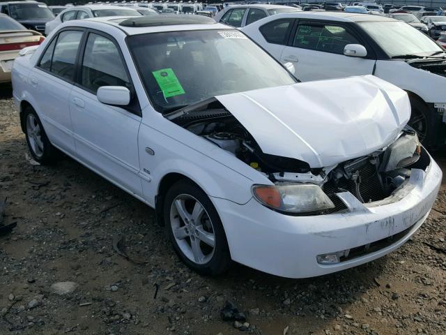 JM1BJ226931160833 - 2003 MAZDA PROTEGE DX WHITE photo 1