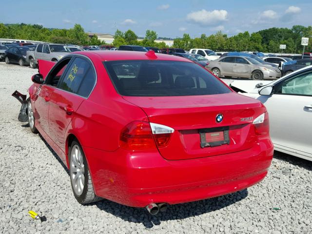 WBAVB33516PS10693 - 2006 BMW 330 I RED photo 3