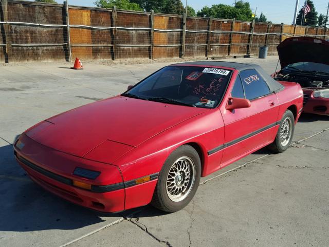 JM1FC3516J0105647 - 1988 MAZDA RX7 RED photo 2