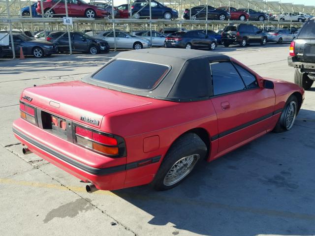 JM1FC3516J0105647 - 1988 MAZDA RX7 RED photo 4