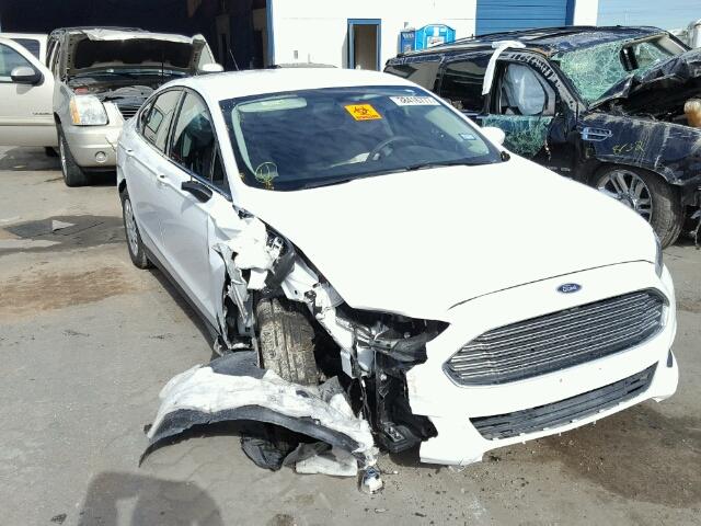 3FA6P0G75ER136114 - 2014 FORD FUSION S WHITE photo 1