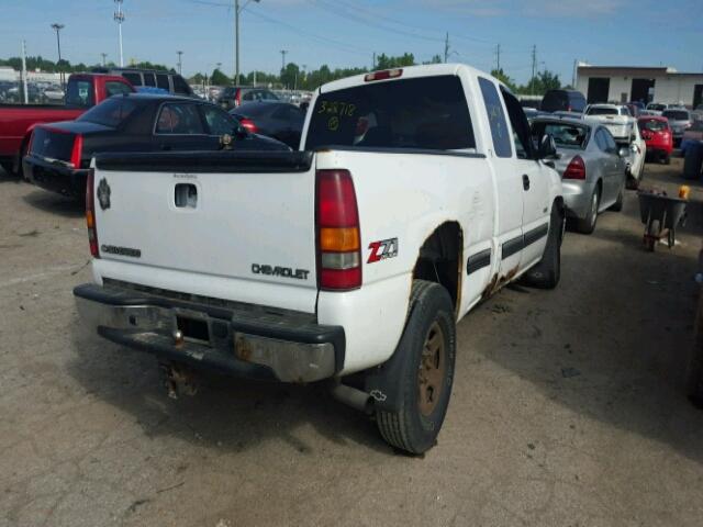 2GCEK19T521328718 - 2002 CHEVROLET SILVERADO WHITE photo 4