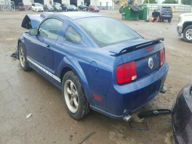 1ZVFT80N465219158 - 2006 FORD MUSTANG BLUE photo 3