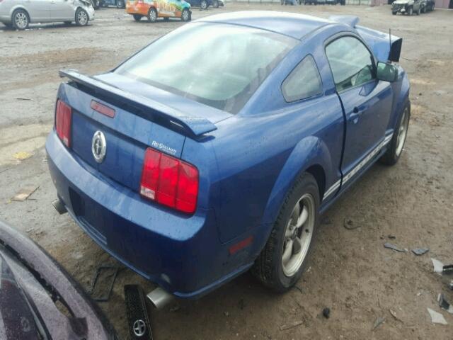 1ZVFT80N465219158 - 2006 FORD MUSTANG BLUE photo 4