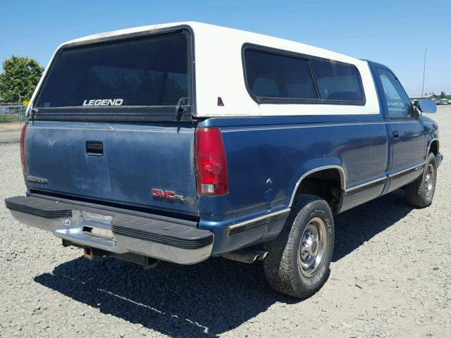 1GTGC24K9NE547145 - 1992 GMC SIERRA C25 BLUE photo 4