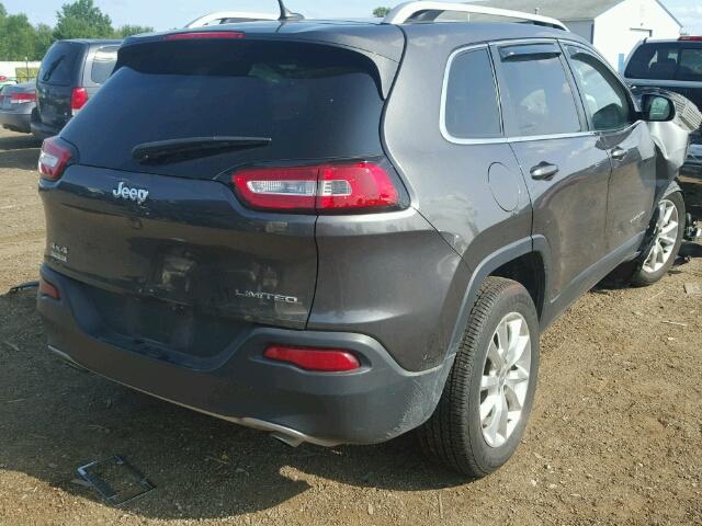 1C4PJMDS8EW169508 - 2014 JEEP CHEROKEE L GRAY photo 4