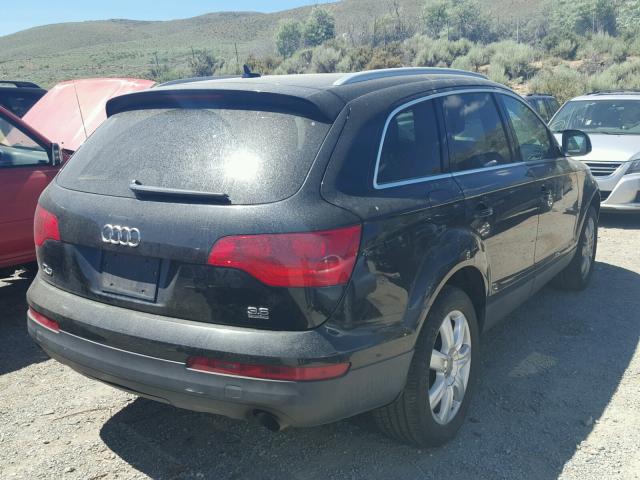 WA1BY74L07D083358 - 2007 AUDI Q7 3.6 QUA BLACK photo 4