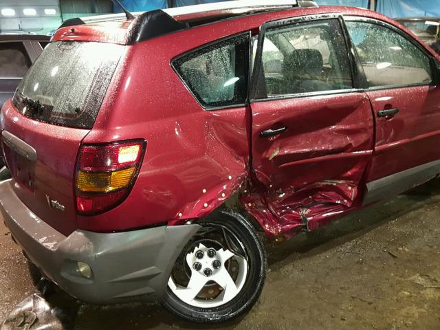 5Y2SL65866Z405656 - 2006 PONTIAC VIBE MAROON photo 9