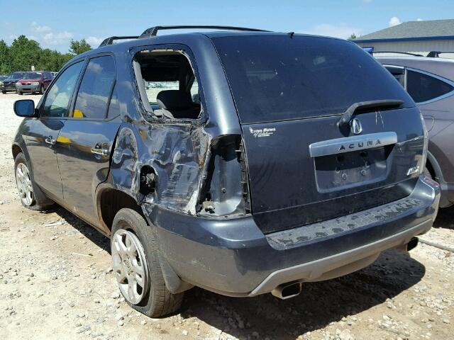 2HNYD18785H542975 - 2005 ACURA MDX CHARCOAL photo 3