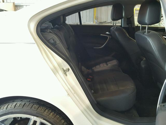 2G4GV5GV5D9236603 - 2013 BUICK REGAL GS Blanc photo 6
