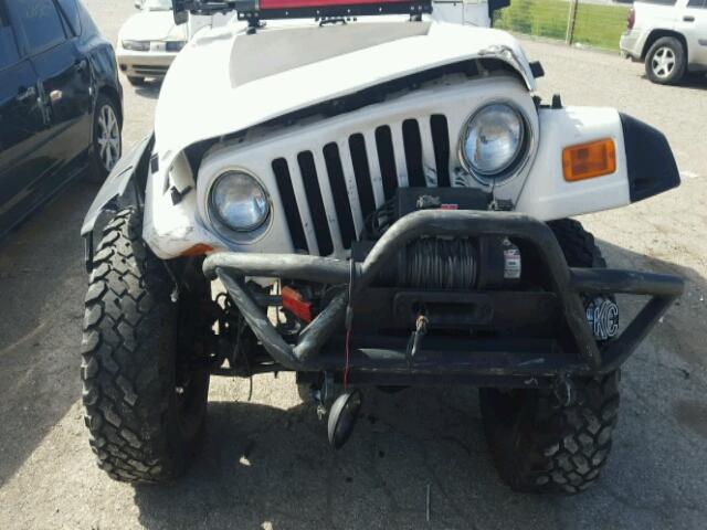 1J4FA29125P332240 - 2005 JEEP WRANGLER / WHITE photo 9