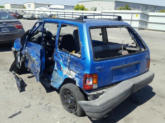 KNJPT05H7P6141916 - 1993 FORD FESTIVA L BLUE photo 3