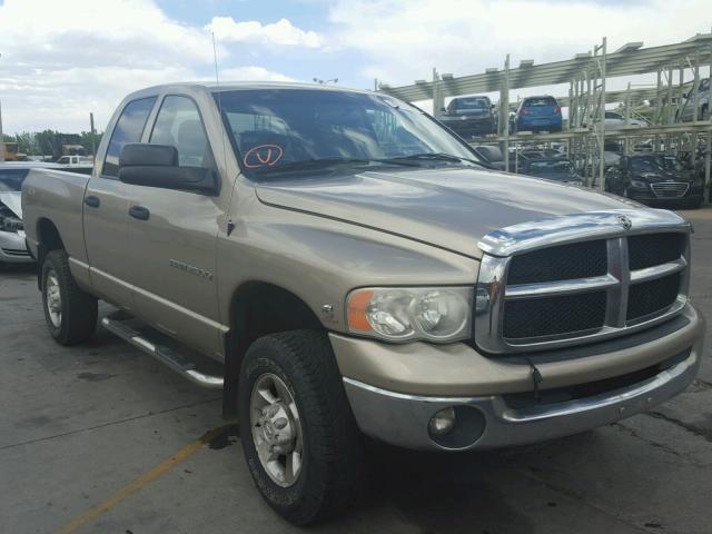 3D7KU28C14G207270 - 2004 DODGE RAM 2500 S GOLD photo 1