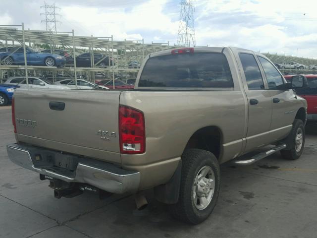 3D7KU28C14G207270 - 2004 DODGE RAM 2500 S GOLD photo 4