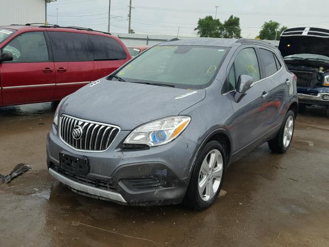 KL4CJASBXFB139655 - 2015 BUICK ENCORE GRAY photo 2