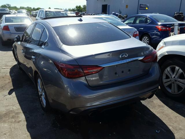 JN1EV7ARXJM443055 - 2018 INFINITI Q50 LUXE GRAY photo 3