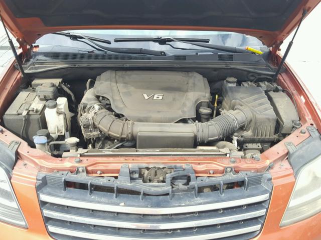 KNDJH741895013541 - 2009 KIA BORREGO LX ORANGE photo 7