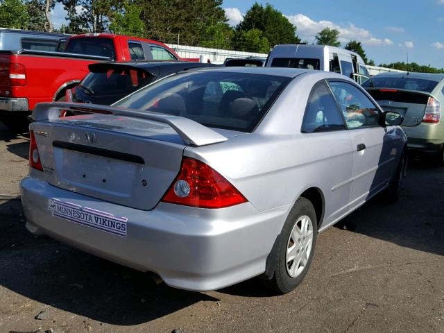 1HGEM21375L068785 - 2005 HONDA CIVIC DX V SILVER photo 4