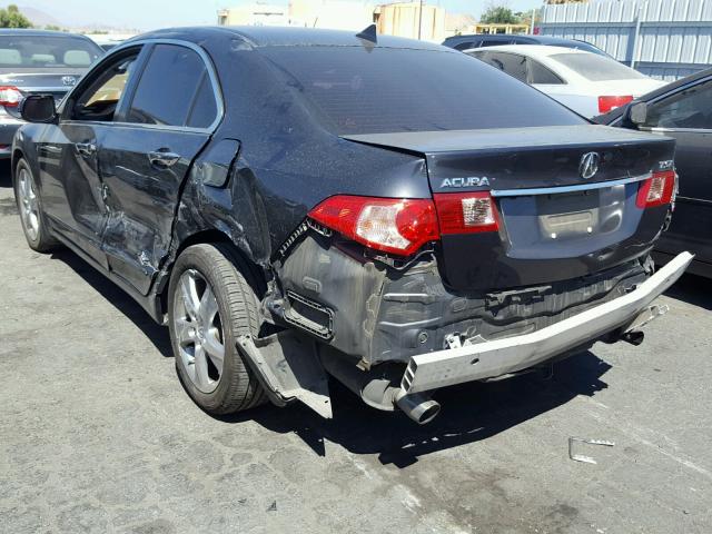 JH4CU2F68DC006348 - 2013 ACURA TSX TECH GRAY photo 3