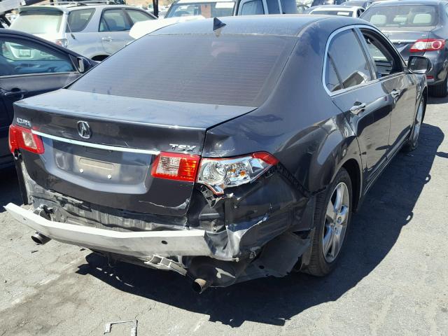 JH4CU2F68DC006348 - 2013 ACURA TSX TECH GRAY photo 4
