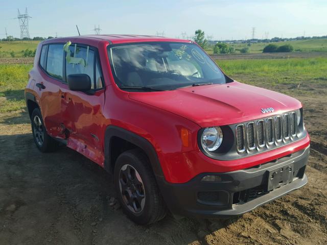 ZACCJBAT9FPC27964 - 2015 JEEP RENEGADE S RED photo 1