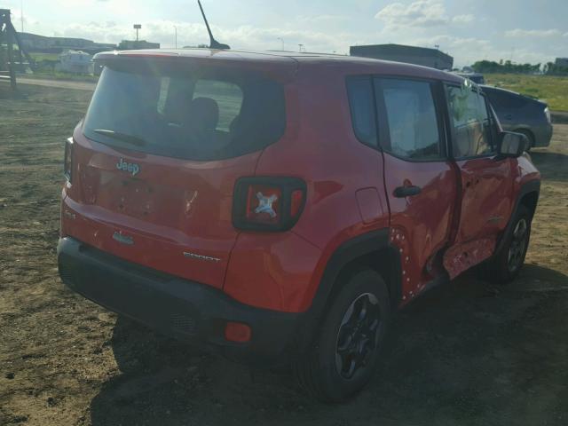 ZACCJBAT9FPC27964 - 2015 JEEP RENEGADE S 红色 照片 4