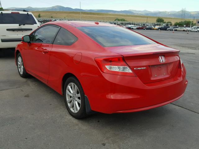 2HGFG3B99CH527958 - 2012 HONDA CIVIC EXL RED photo 3