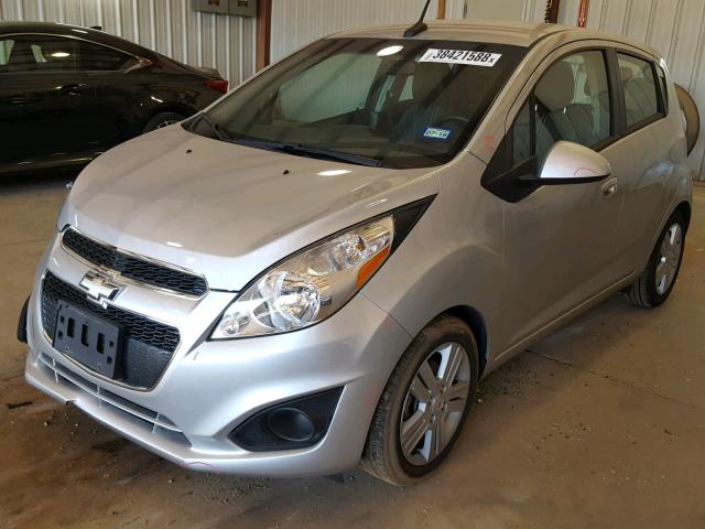 KL8CB6S95EC572721 - 2014 CHEVROLET SPARK LS SILVER photo 2