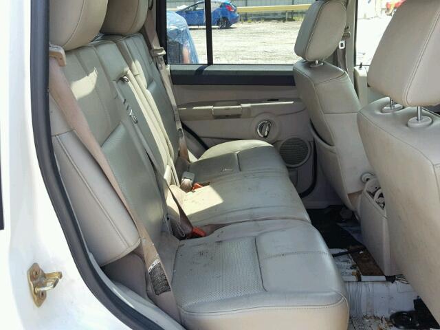 1J8HG58N16C178771 - 2006 JEEP COMMANDER WHITE photo 6