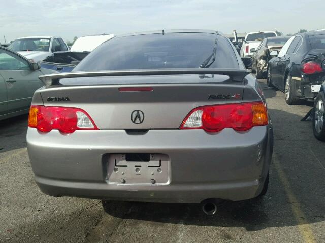 JH4DC53082C019350 - 2002 ACURA RSX TYPE-S GRAY photo 10