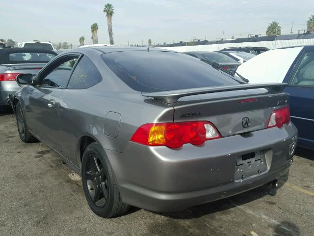 JH4DC53082C019350 - 2002 ACURA RSX TYPE-S GRAY photo 3