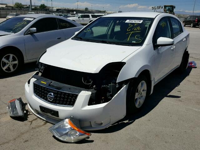 3N1AB61EX8L621842 - 2008 NISSAN SENTRA 2.0 WHITE photo 2