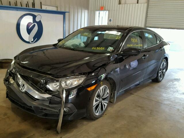 19XFC1F71GE003051 - 2016 HONDA CIVIC EXL BLACK photo 2