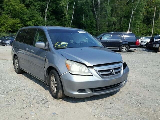 5FNRL38447B032260 - 2007 HONDA ODYSSEY EX SILVER photo 1