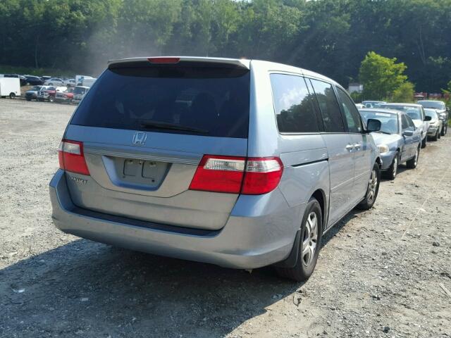 5FNRL38447B032260 - 2007 HONDA ODYSSEY EX SILVER photo 4