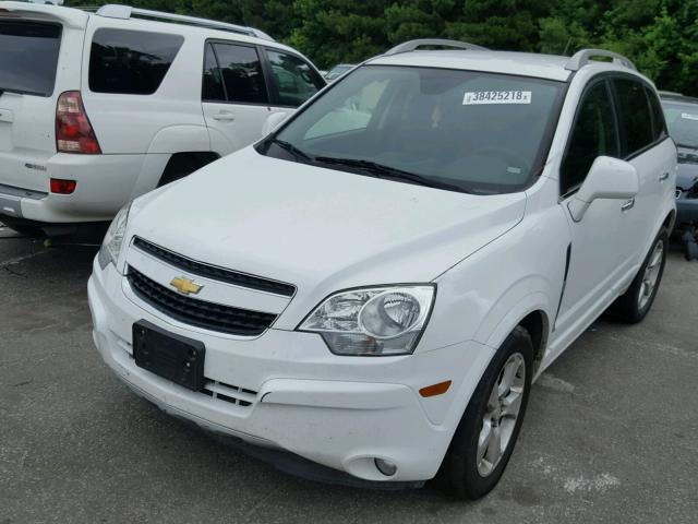 3GNAL3EK6ES666097 - 2014 CHEVROLET CAPTIVA LT WHITE photo 2