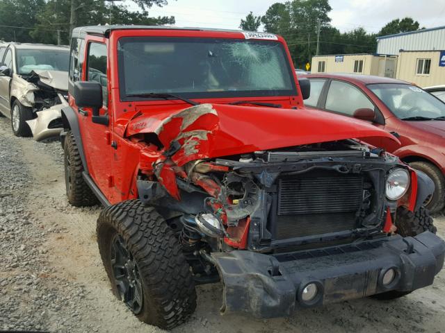1C4AJWAG7HL686631 - 2017 JEEP WRANGLER S RED photo 1