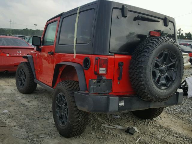 1C4AJWAG7HL686631 - 2017 JEEP WRANGLER S RED photo 3