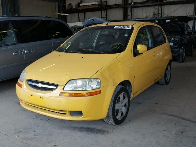 KL1TD66627B757570 - 2007 CHEVROLET AVEO BASE Сары фото 2