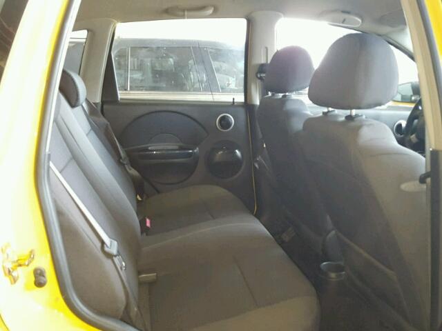 KL1TD66627B757570 - 2007 CHEVROLET AVEO BASE Сары фото 6