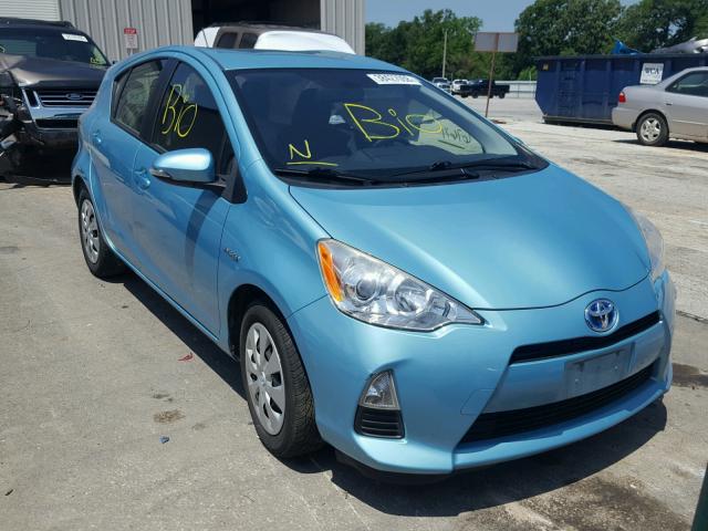 JTDKDTB34D1050292 - 2013 TOYOTA PRIUS C BLUE photo 1