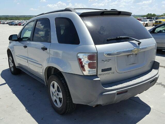 2CNDL23F856146967 - 2005 CHEVROLET EQUINOX SILVER photo 3