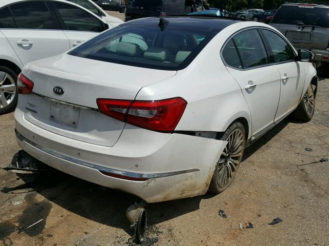 KNALN4D77E5122892 - 2014 KIA CADENZA PR WHITE photo 4