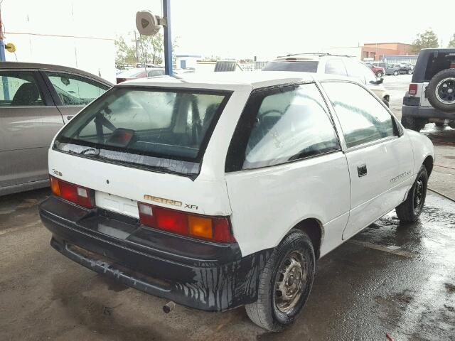 2C1MS2460M6800054 - 1991 GEO METRO XFI WHITE photo 4