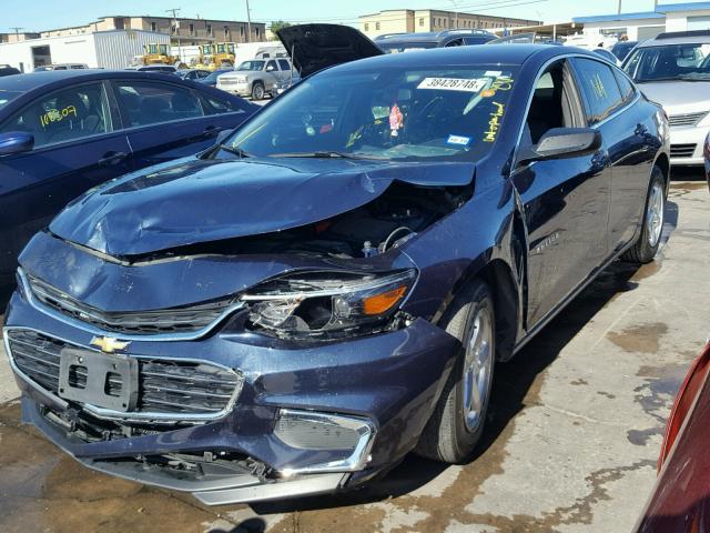 1G1ZB5STXHF272529 - 2017 CHEVROLET MALIBU LS BLUE photo 2