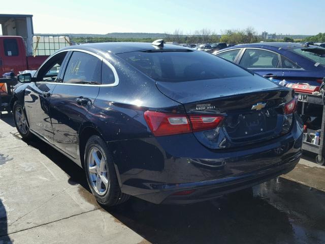 1G1ZB5STXHF272529 - 2017 CHEVROLET MALIBU LS BLUE photo 3
